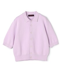 CABaN  コットンカシミヤ バイカラーポロカーディガン caban（キャバン）の「コットンカシミヤ バイカラーポロ