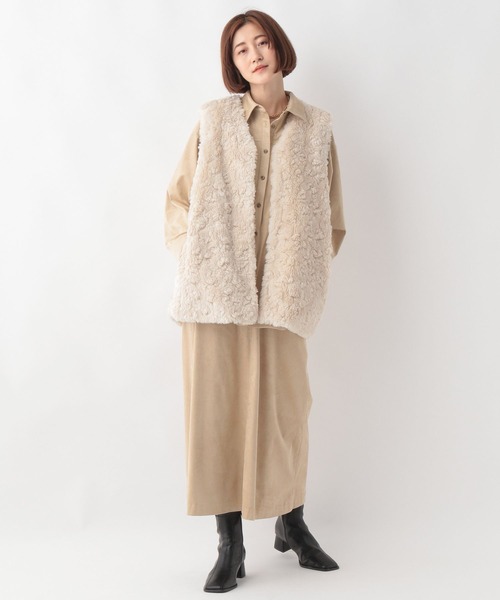 「A part by」 ベスト FREE ベージュ系その他3 レディース_画像3