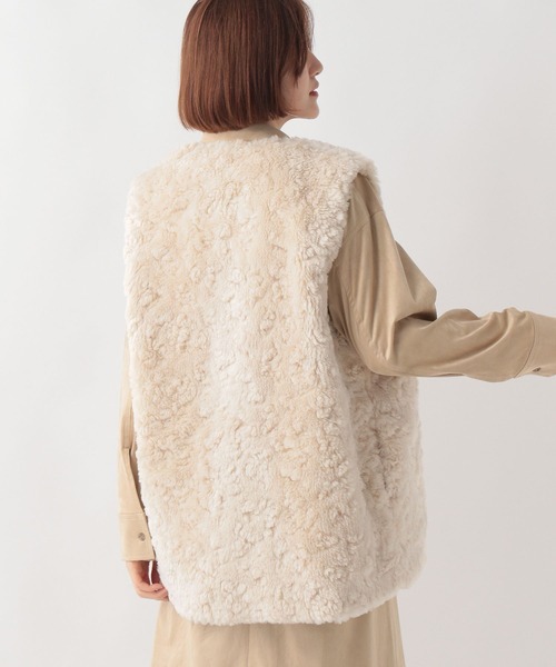 「A part by」 ベスト FREE ベージュ系その他3 レディース_画像6