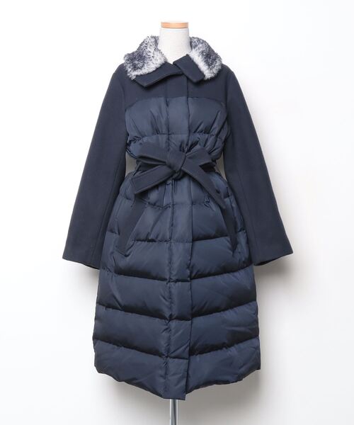 Kaon（カオン） ダウンコート M ネイビー レディース : ZOZOTOWN Yahoo