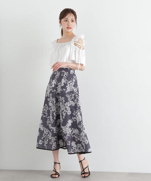 Proportion Body Dressing❤︎ウエストベルトフラワースカート フラワープリントスカート | PROPORTION BODY DRESSING