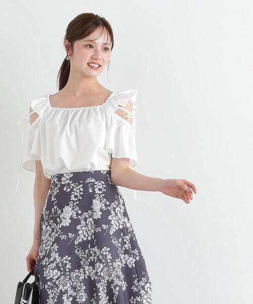 Proportion Body Dressing❤︎ウエストベルトフラワースカート フラワープリントスカート | PROPORTION BODY DRESSING