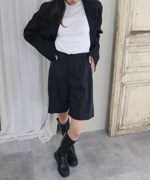 CeLess ジャケット テーラードジャケット Ribbon Lace Tailored Short
