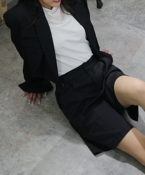 CeLess ジャケット テーラードジャケット Ribbon Lace Tailored Short