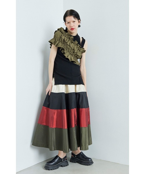 ommo スカート OMMO スカート LAYERED KNIT SK : ZOZOTOWN Yahoo!店 - 通販