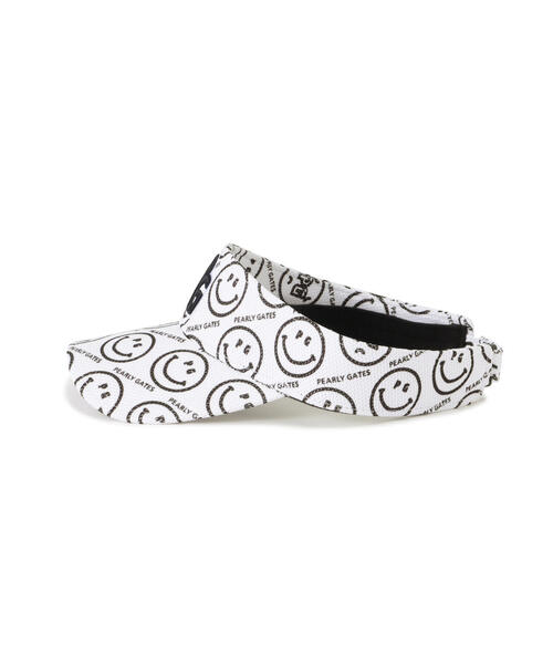 【PEARLY GATES】PG SMILE柄 サンバイザー (UNISEX) PEARLY GATES サンバイザー 「PEARLY GATES」バナナPG SMILE柄
