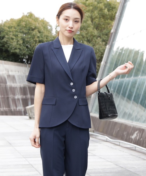 セレモニースーツ スラックス パンツ ボタンがアクセントのセットアップスーツ レディース | DRESS+ | 04
