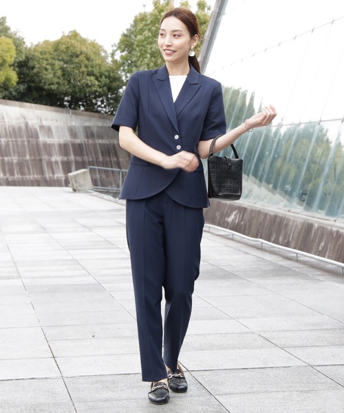 セレモニースーツ スラックス パンツ ボタンがアクセントのセットアップスーツ レディース | DRESS+ | 06
