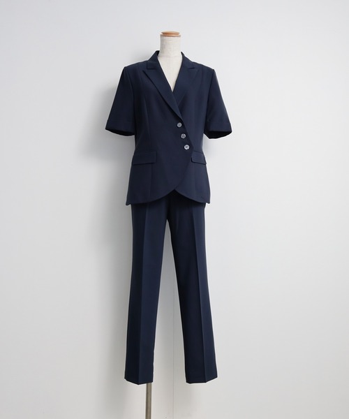 セレモニースーツ スラックス パンツ ボタンがアクセントのセットアップスーツ レディース | DRESS+ | 11