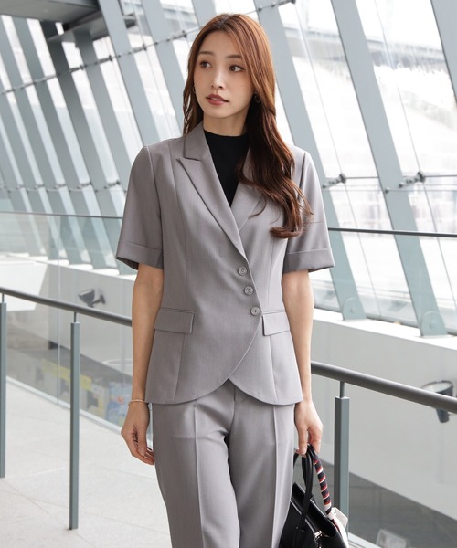 セレモニースーツ スラックス パンツ ボタンがアクセントのセットアップスーツ レディース | DRESS+ | 12