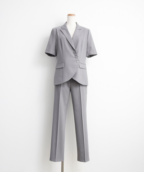 セレモニースーツ スラックス パンツ ボタンがアクセントのセットアップスーツ レディース | DRESS+ | 19