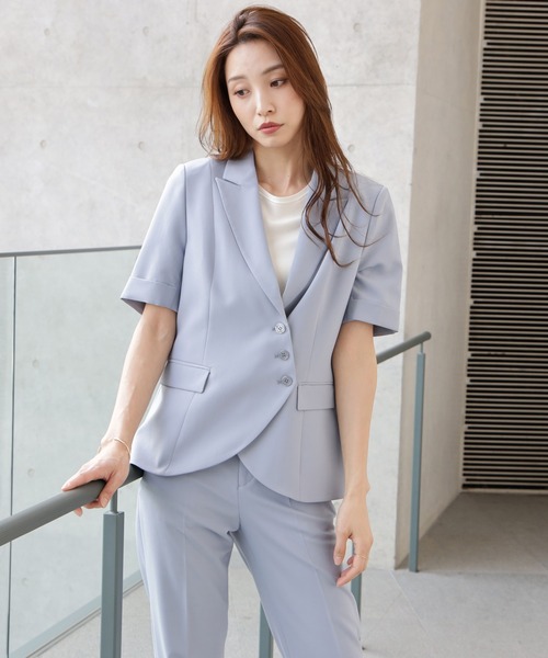 セレモニースーツ スラックス パンツ ボタンがアクセントのセットアップスーツ レディース | DRESS+ | 22