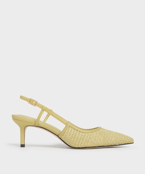 CHARLES ＆ KEITH（チャールズ&キース） パンプス ラフィア スリング