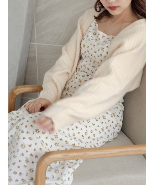 「jumelle」 ニットボレロ MEDIUM ピンク レディース_画像7