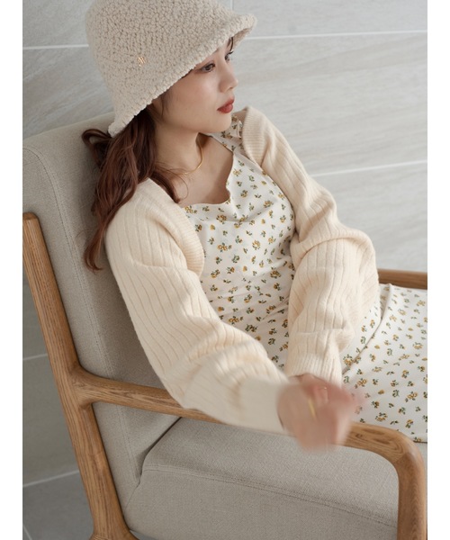 「jumelle」 ニットボレロ MEDIUM ピンク レディース_画像8