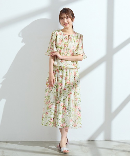 Rose Tiara（ローズティアラ） ロング スカート 夏 「手洗いOK