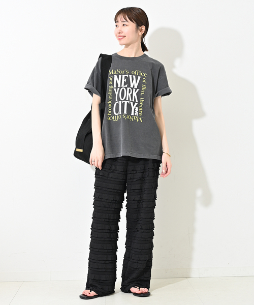 SLOBE IENA パンツ フリルカットパンツ レディース : ZOZOTOWN