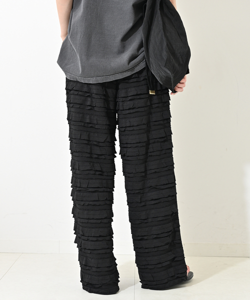 SLOBE IENA（スローブイエナ） パンツ フリルカットパンツ レディース