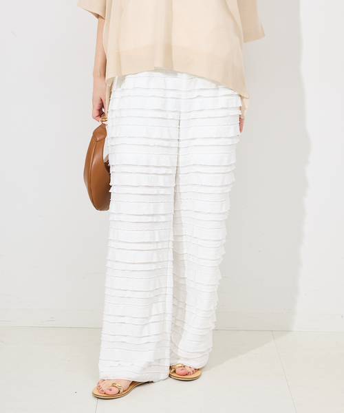 SLOBE IENA フリルカットパンツ SLOBE IENA｜《WEB限定/追加予約》フリルカットパンツ | Rakuten
