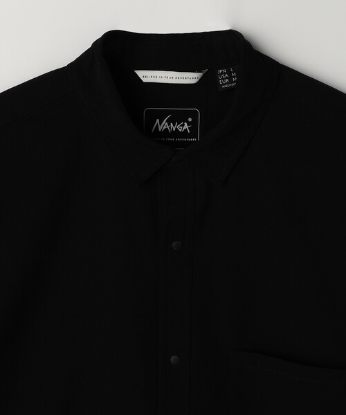 NANGA ナンガ DotAir COMFY S/S SHIRT ブラック ドットエア® コンフィーTシャツ – NANGA ONLINE SHOP