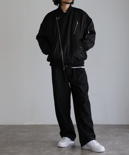 「CREARE -LINO-」 ナイロンブルゾン M カーキ メンズ_画像8