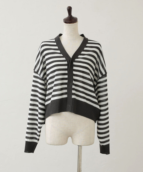 JOURNAL STANDARD LUXE カーディガン シアーテンジク Vネック