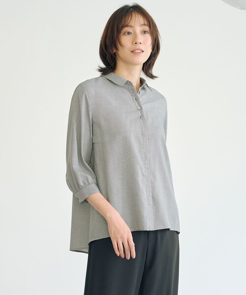J.PRESS（J.プレス） ブラウス シャツ 「洗える」ウォッシャブル
