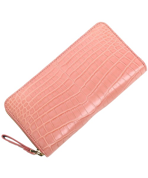 長財布 財布 クロコダイルレザー 長財布 マット加工 一枚革 レディース メンズの画像