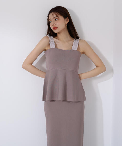 PROPORTION BODY DRESSING ワンピース ペプラムキャミ