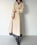 トレンチコート コート バックレースアップロン...の詳細画像2