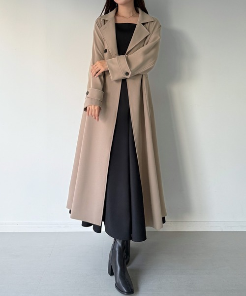 ☆アリーム　チュールトレンチコート　ベルト　ワンピース　アウター　ロング 1.jpg