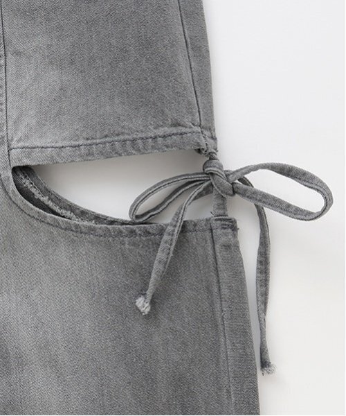 LOVETOXIC パンツ リボンスリットライトデニム キッズ 子供服 女の子