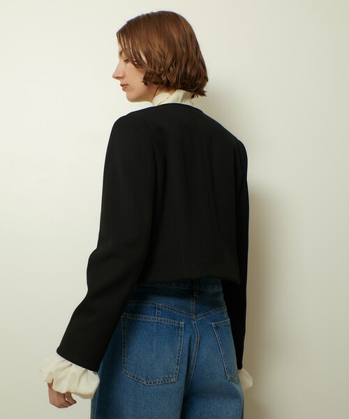 【新品未使用】アルアバイル　フリンジ ノーカラージャケット ブークレーノーカラージャケット|allureville OFFICIAL SITE / ONLINE