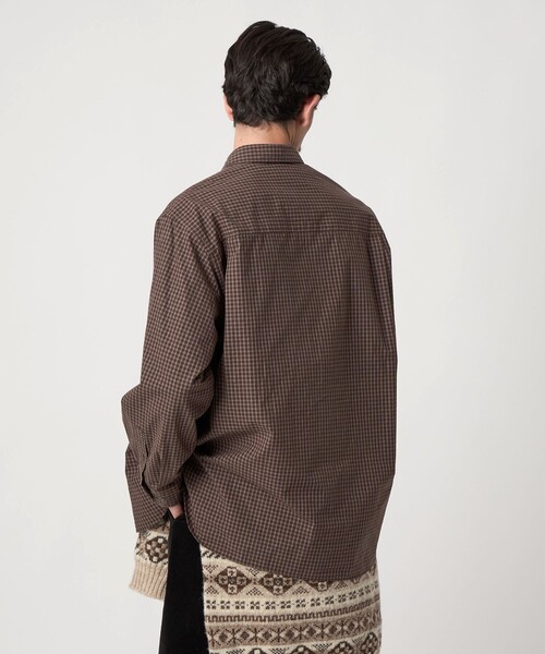 STEVEN ALAN（スティーブンアラン） シャツ ポプリン グラフチェック