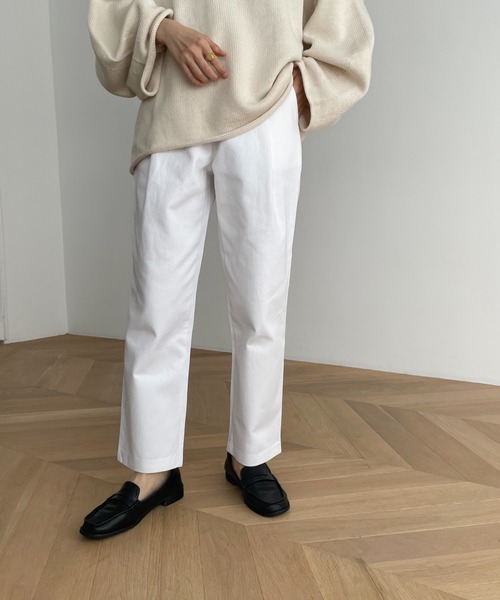 「CANAL JEAN」 「El mar」チノパンツ SMALL ブラック レディース