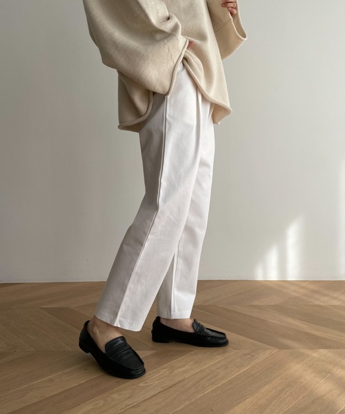 「CANAL JEAN」 「El mar」チノパンツ SMALL ブラック レディース