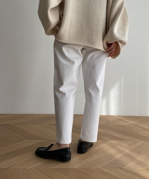 「CANAL JEAN」 「El mar」チノパンツ SMALL ブラック レディース