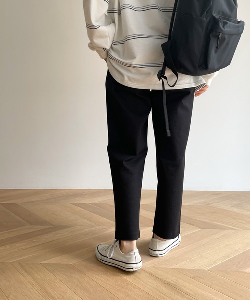 「CANAL JEAN」 「El mar」チノパンツ SMALL ブラック レディース