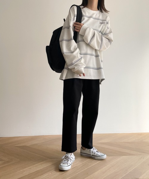 「CANAL JEAN」 「El mar」チノパンツ SMALL ブラック レディース
