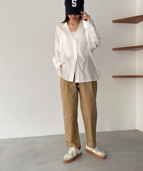 「CANAL JEAN」 「El mar」チノパンツ SMALL ブラック レディース