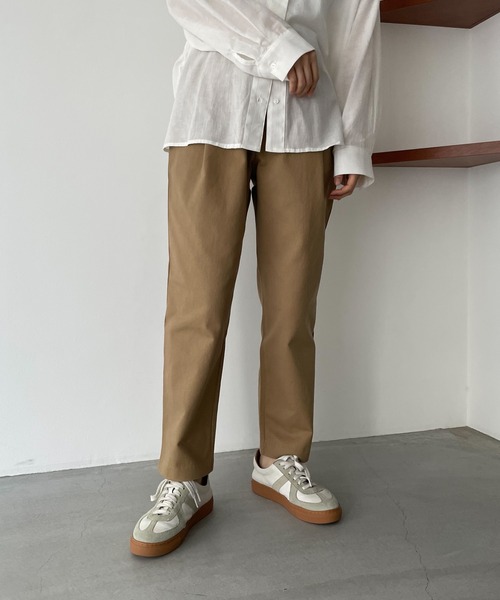 「CANAL JEAN」 「El mar」チノパンツ SMALL ブラック レディース