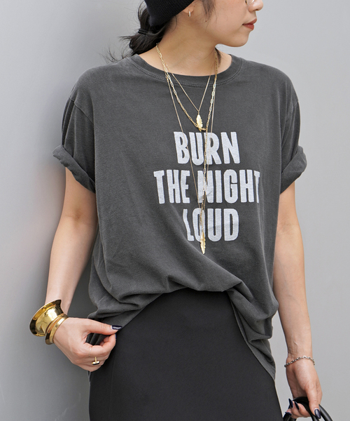 美品　オブリ　HUG Tシャツ　ブラック　ショート丈　ワッペン　刺繍　人気 □△○ショート丈Tシャツ | VOLCAN&APHRODITE