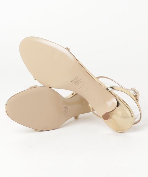 「NEBULONI E」 ヒールサンダル 37 ゴールド レディース_画像3