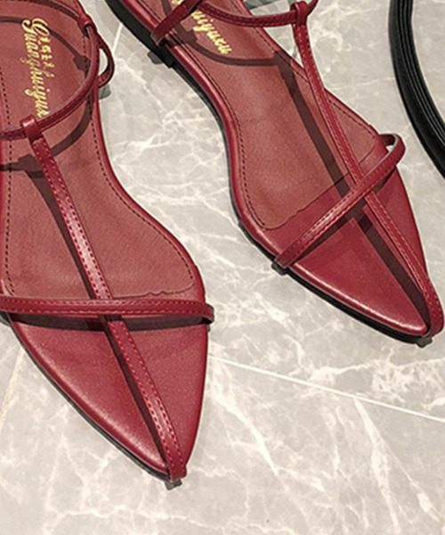 「TeddyShop」 フラットサンダル 22.5cm ブラック レディース_画像7