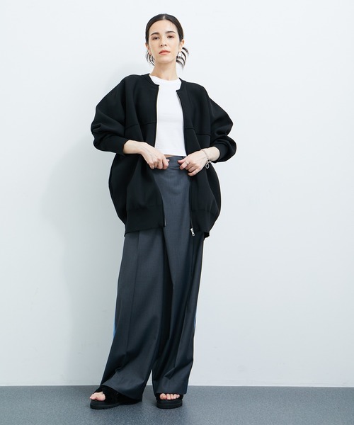 「LE CERCLE par rope'」 ジップアップブルゾン FREE キナリ レディース_画像3