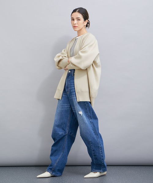 「LE CERCLE par rope'」 ジップアップブルゾン FREE キナリ レディース_画像7