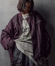 ERAR ma1 ma-1 「ERAR」ジップアーム2wayハイギミックキルティング中綿