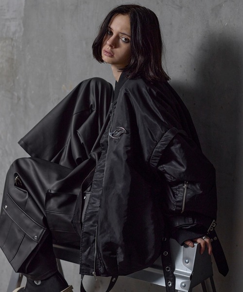 ERAR ma1 ma-1 「ERAR」ジップアーム2wayハイギミックキルティング中綿