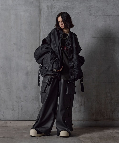 ERAR ma1 ma-1 「ERAR」ジップアーム2wayハイギミックキルティング中綿