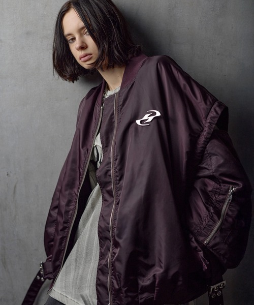 ERAR ma1 ma-1 「ERAR」ジップアーム2wayハイギミックキルティング中綿